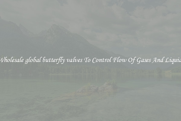 Wholesale global butterfly valves To Control Flow Of Gases And Liquids
