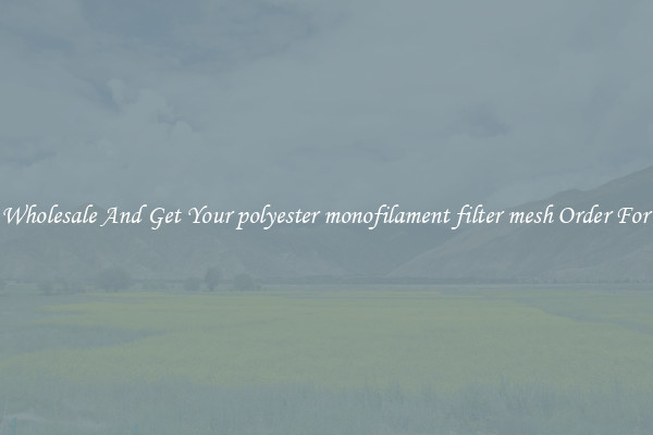 Buy Wholesale And Get Your polyester monofilament filter mesh Order For Less