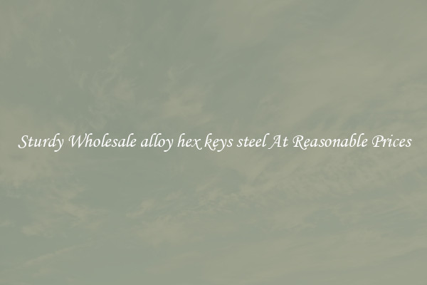 Sturdy Wholesale alloy hex keys steel At Reasonable Prices