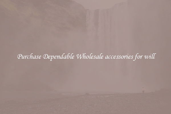 Purchase Dependable Wholesale accessories for will