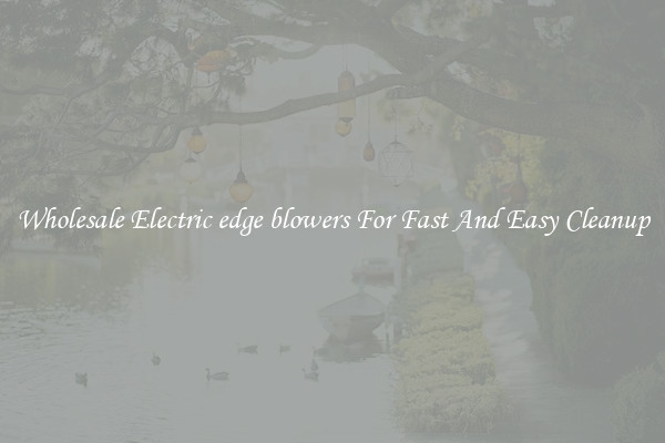 Wholesale Electric edge blowers For Fast And Easy Cleanup