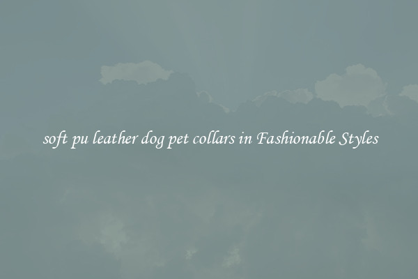 soft pu leather dog pet collars in Fashionable Styles