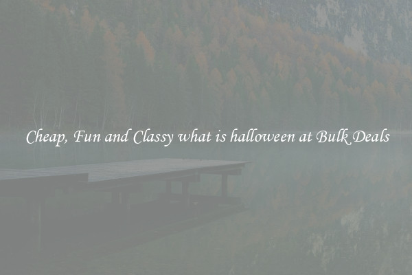 Cheap, Fun and Classy what is halloween at Bulk Deals