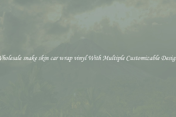 Wholesale snake skin car wrap vinyl With Multiple Customizable Designs