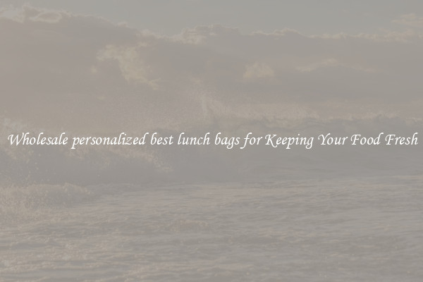 Wholesale personalized best lunch bags for Keeping Your Food Fresh