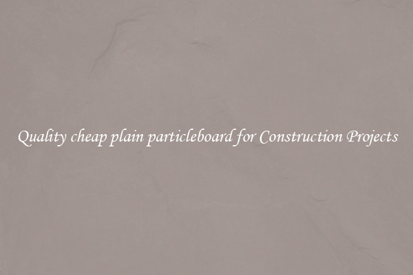 Quality cheap plain particleboard for Construction Projects