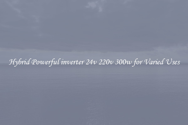 Hybrid Powerful inverter 24v 220v 300w for Varied Uses